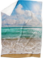 IMPAR Lambskin blanket Sea, 200 × 140 cm - Blanket
