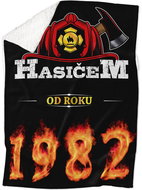 IMPAR Lambskin blanket Firefighter from year - 1982 - Blanket