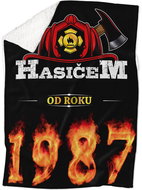 IMPAR Lambskin blanket Firefighter from year - 1987 - Blanket