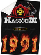 IMPAR Lambskin blanket Firefighter from year - 1991 - Blanket