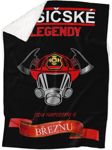 IMPAR Lambskin blanket Firefighter legends - month - March - Blanket - Main image
