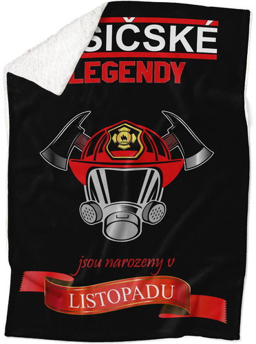 IMPAR Lambskin blanket Firefighter legends - month - November - Blanket - Main image