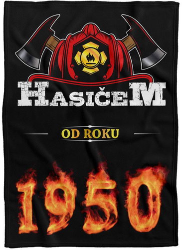 IMPAR Fleece blanket Firefighter from year - 1950 - Blanket - Main image