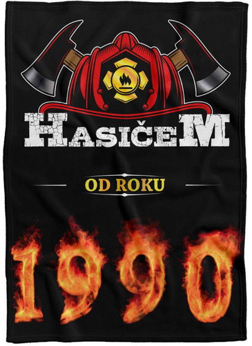 IMPAR Fleece blanket Firefighter from year - 1990 - Blanket - Main image
