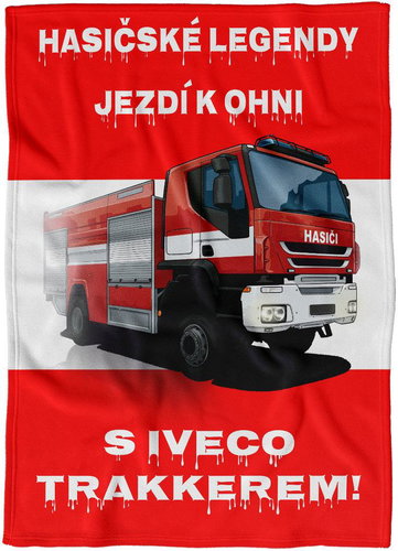 IMPAR Fleece blanket Firefighter legends - IVECO Trakker - Blanket - Main image