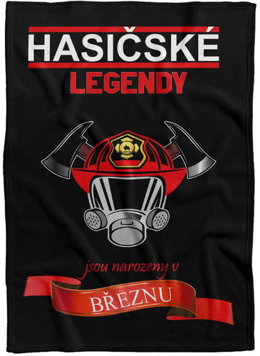 IMPAR Fleece blanket Firefighter legends - month - March - Blanket - Main image