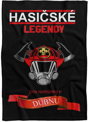 IMPAR Fleece blanket Firefighter legends - month - April - Blanket - Main image
