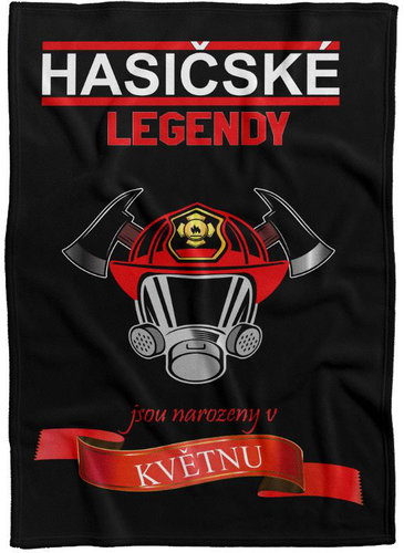 IMPAR Fleece blanket Firefighter legends - month - May - Blanket - Main image