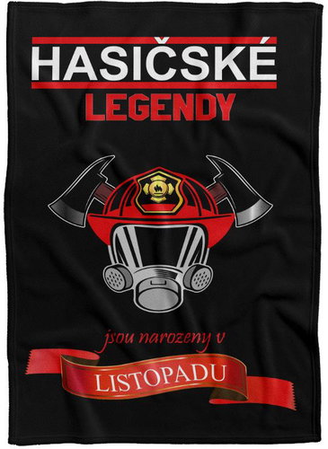 IMPAR Fleece blanket Firefighter legends - month - November - Blanket - Main image