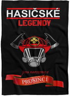 IMPAR Fleece blanket Firefighter legends - month - December - Blanket