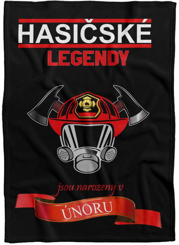 IMPAR Fleece blanket Firefighter legends - month - February - Blanket - Main image