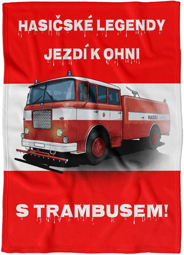IMPAR Fleece blanket Firefighter legends - Trambus - Blanket - Main image