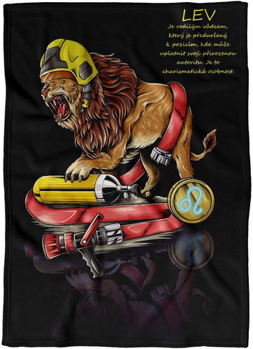 IMPAR Fleece blanket Fireman's sign Lion - Blanket - Main image