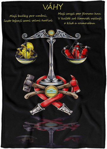 IMPAR Fleece blanket Fireman's sign Libra - Blanket - Main image