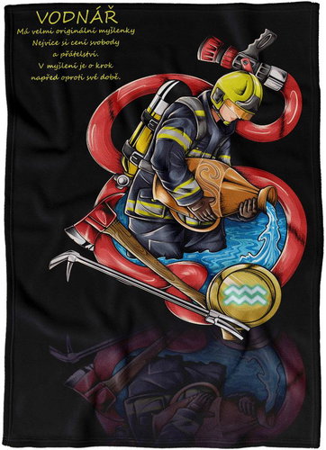 IMPAR Fleece blanket Fireman's sign Aquarius - Blanket - Main image