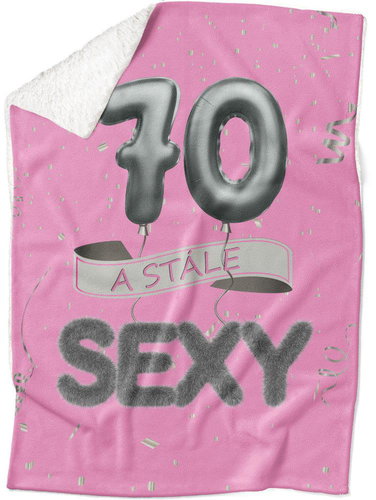 IMPAR Lambskin blanket Still sexy - Pink - 70 years - Blanket - Main image