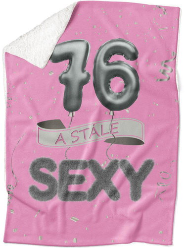 IMPAR Lambskin blanket Still sexy - Pink - 76 years old - Blanket - Main image