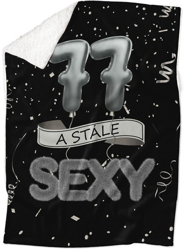 IMPAR Lambskin blanket Still sexy - Black - 77 years old - Blanket - Main image