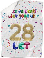 IMPAR Lambskin blanket The world is better because of you - 28 years old - Blanket