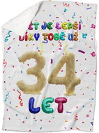 IMPAR Lambskin blanket The world is better because of you - 34 years old - Blanket