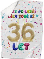 IMPAR Lambskin blanket The world is better because of you - 36 years old - Blanket