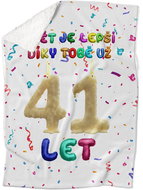 IMPAR Lambskin blanket The world is better thanks to you - 41 years old - Blanket