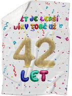 IMPAR Lambskin blanket The world is better thanks to you - 42 years old - Blanket