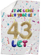 IMPAR Lambskin blanket The world is better thanks to you - 43 years old - Blanket