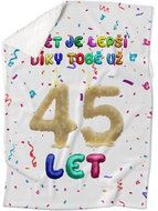 IMPAR Lambskin blanket The world is better thanks to you - 45 years - Blanket