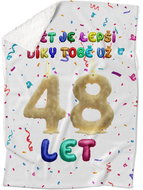 IMPAR Lambskin blanket The world is better thanks to you - 48 years old - Blanket