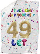 IMPAR Lambskin blanket The world is better thanks to you - 49 years old - Blanket