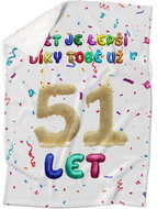 IMPAR Lambskin blanket The world is better thanks to you - 51 years old - Blanket