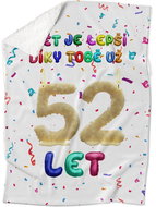 IMPAR Lambskin blanket The world is better thanks to you - 52 years old - Blanket