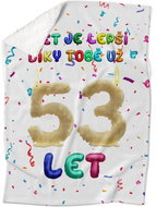 IMPAR Lambskin blanket The world is better thanks to you - 53 years old - Blanket