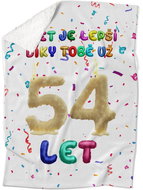 IMPAR Lambskin blanket The world is better because of you - 54 years old - Blanket