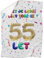 IMPAR Lambskin blanket The world is better thanks to you - 55 years - Blanket