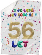 IMPAR Lambskin blanket The world is better thanks to you - 56 years old - Blanket