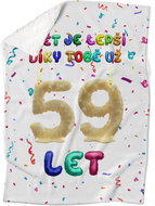 IMPAR Lambskin blanket The world is better thanks to you - 59 years old - Blanket