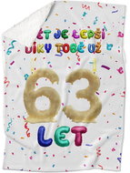 IMPAR Lambskin blanket The world is better thanks to you - 63 years old - Blanket