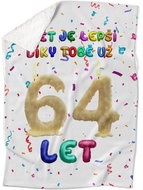 IMPAR Lambskin blanket The world is better thanks to you - 64 years old - Blanket