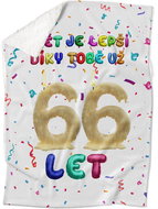 IMPAR Lambskin blanket The world is better thanks to you - 66 years old - Blanket