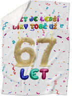 IMPAR Lambskin blanket The world is better thanks to you - 67 years old - Blanket