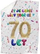 IMPAR Lambskin blanket The world is better thanks to you - 70 years - Blanket