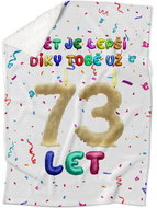 IMPAR Lambskin blanket The world is better thanks to you - 73 years old - Blanket