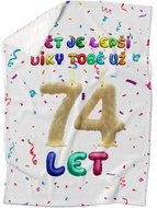 IMPAR Lambskin blanket The world is better thanks to you - 74 years old - Blanket