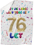 IMPAR Lambskin blanket The world is better thanks to you - 76 years old - Blanket