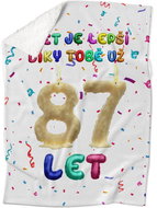 IMPAR Lambskin blanket The world is better thanks to you - 87 years old - Blanket