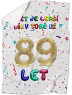 IMPAR Lambskin blanket The world is better thanks to you - 89 years old - Blanket