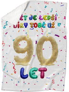 IMPAR Lambskin blanket The world is better thanks to you - 90 years - Blanket