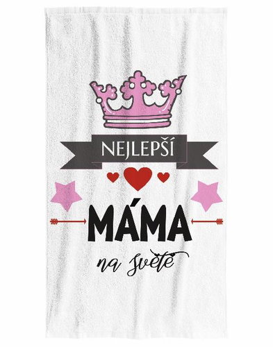 IMPAR Osuška Nejlepší máma na světě - Bath Towel - Main image